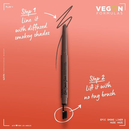 NYX Professional Makeup Smokey Eyes Eyeliner Vegan Formula Epic Smoke Liner 02 Nude Haze