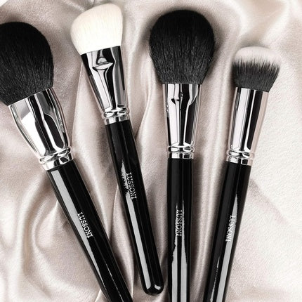 T4B LUSSONI 300 Series Professional Makeup Brushes for Bronzer, Highlighter, Blush, Powder, and Contouring - Angled, Round Shape (PRO 300 Angled Blush Brush)