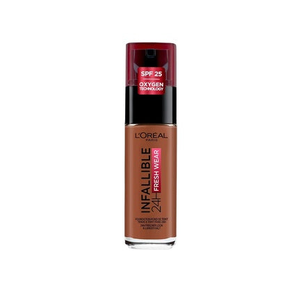 L'Oréal Paris Infaillible 24H Fresh Wear Make-up 375 Deep Amber High Coverage Long Lasting Waterproof Breathable 30ml