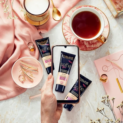 Eveline Cosmetics Selfie Time Covering and Moisturizing Foundation and Concealer