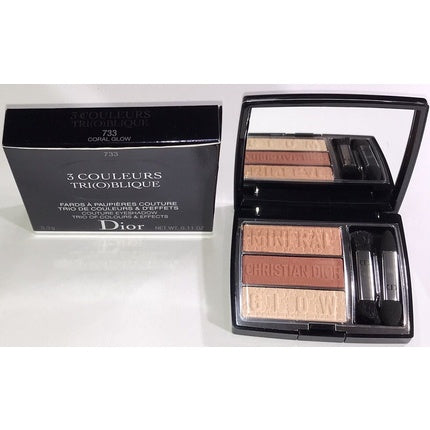 Dior Eyeshadow 5 Colors Tri(o)blique 733 Coral Glow Powder Eyeshadow Palette