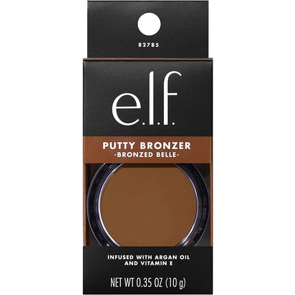 e.l.f. Cosmetics Putty Bronzer Creamy Highly Pigmented Formula Infused with Argan Oil and Vitamin E Bronzed Belle 0.35 oz