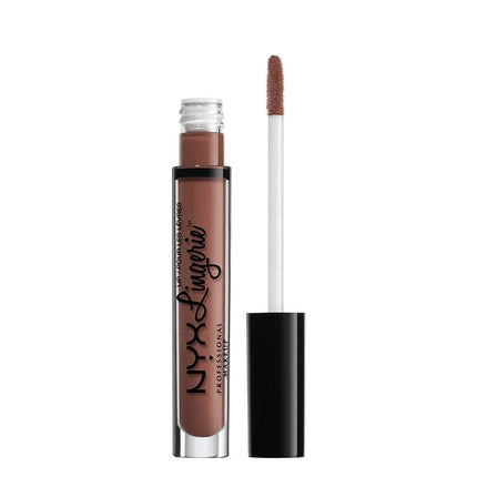 NYX PROFESSIONAL MAKEUP Lip Lingerie Matte Liquid Lipstick Cabaret Show Dusty Rose 0.13 Ounce