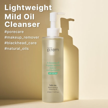 Makeprem Safe Me Relief Moisture Cleansing Oil 7.1 Fl Oz Naturally Derived