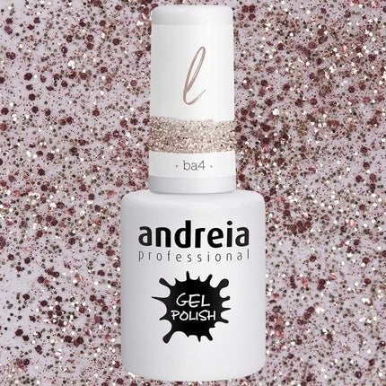 Andreia Semi-Permanent Nail Gel Polish for UV/LED Lamp Intense Shine and 4 weeks Lasting French Manicure Nail Gel Varnish 10.5ml