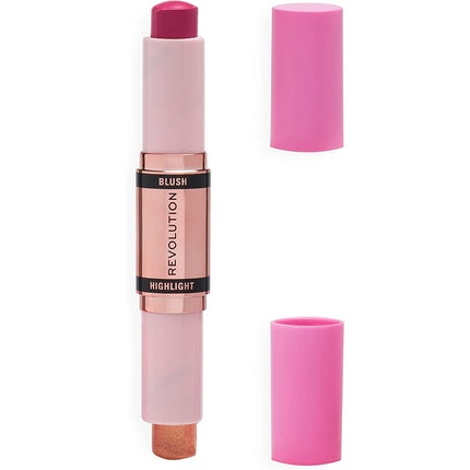Makeup Revolution Blush & Highlight Stick Champagne Shine Face Blusher and Highlighter 4.3g
