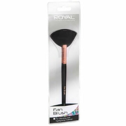 Royal Fan Brush for Blending Highlighting Makeup Highlighter Blusher Bronzer Contour