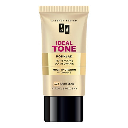 Aa Ideal Tone Foundation Face Makeup 103 Light Beige 30ml