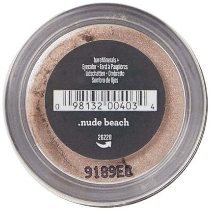 bareMinerals Single Loose Mineral Eyeshadow Creamy Shimmer Loose Powder Eyeshadow Talc-Free Vegan Nude Beach 0.02 Ounce