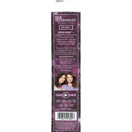 Real Techniques Brush Crush Volume 2 Fan Makeup Brush for Highlighting RT 304