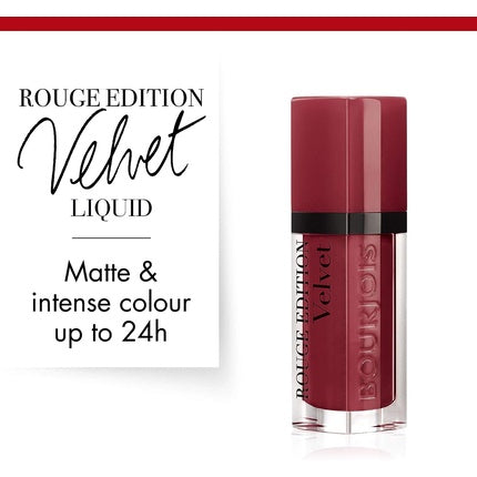 Bourjois Rouge Edition Velvet Liquid Lipstick 24 Dark Cherie Reds 7.7ml