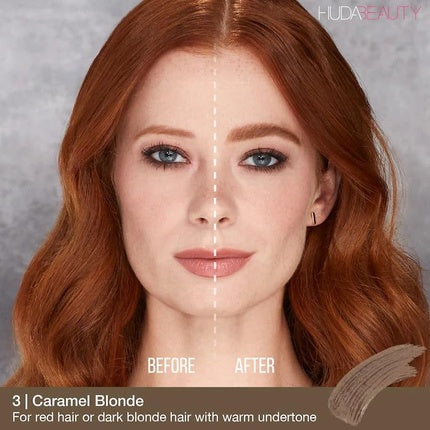 HUDA BEAUTY BombBrows Full and Fluffy Volumizing Fiber Gel Caramel Blonde