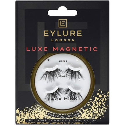 Eylure Luxe Magnetic Accent False Lashes Baroque 4 Count