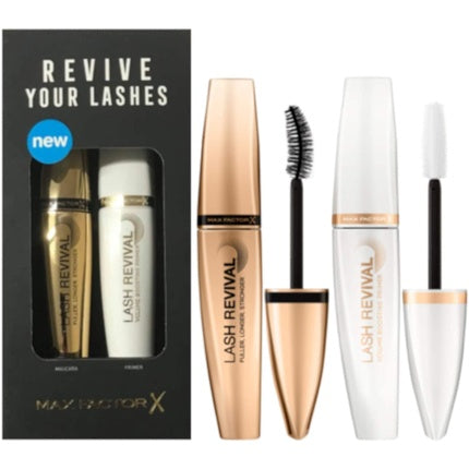 Max Factor Mascara Lash Revival Set 2pc Black Mascara and Primer