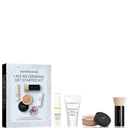Bareminerals I Am An Original Set - Includes Prime Time Vitamin E Smooth Wear Foundation Primer In Golden Tan 15 Ml, Original Liquid Foundation With