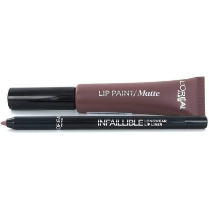 L'Oreal Paris Cheryl's Lip Kit Liquid Lipstick and Lip Liner Paint it Greige