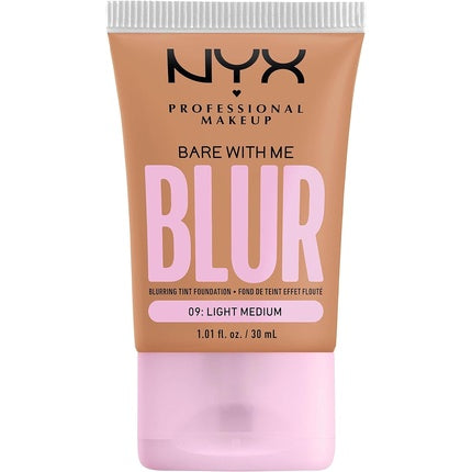 NYX Professional Makeup Blurring Tint Foundation Medium Coverage Matte Finish with Niacinamide Matcha and Glycerin 30ml Light Medium 09