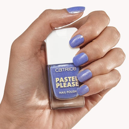 Catrice Pastel Please Nail Polish Nr. 020 Blue Long-Lasting Highly Pigmented Shimmery Intense Color Acetone-Free Vegan Without Microplastic Particles Without Perfume 10.5ml