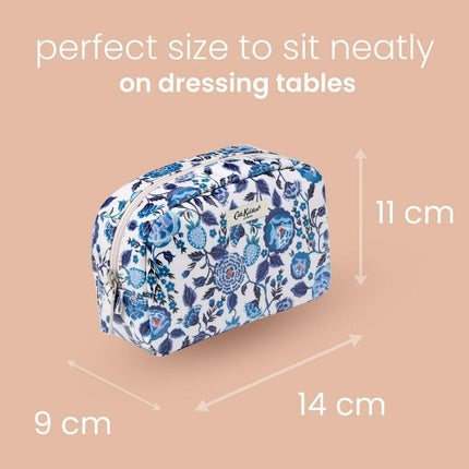Cath Kidston Navy Carnation Print Large Makeup Bag