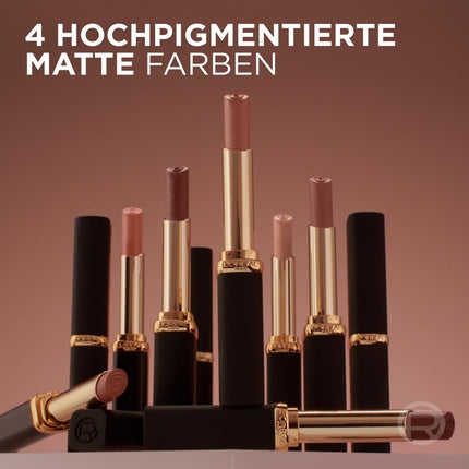 L'Oréal Paris Lipstick for a Matte Finish and 16 Hours Long Lasting, Color Riche Intense Volume Matte Nude, Shade: 550 Le Nude Daring 1.8g