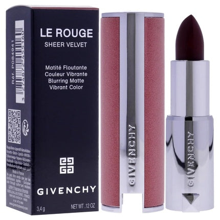 Givenchy Le Rouge Sheer Velvet Matte Lipstick N39 Rouge Grenat for Women 0.11 oz
