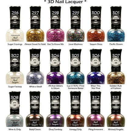 KLEANCOLOR 3D Nail Lacquer Polish - Joy's Cosmetics