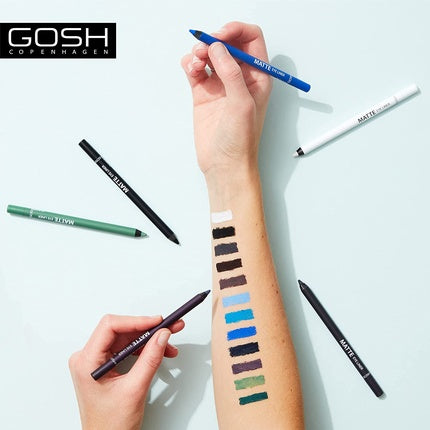 GOSH Matte Eyeliner in Classic Brown Creamy Soft Texture High Coverage 005 Mole