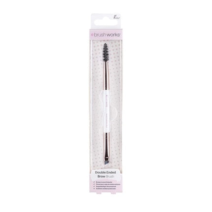 Brushworks Brow Duo Brush White/Gold 100g