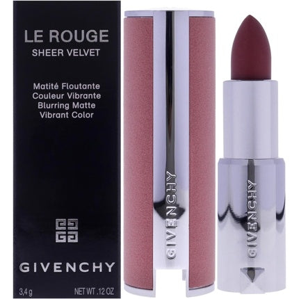 Givenchy Le Rouge Sheer Velvet Matte Lipstick N27 Rouge Infuse for Women 0.11 oz