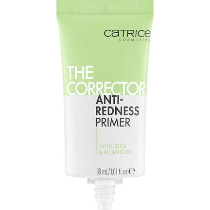 Catrice The Corrector Anti-Redness Primer Green Long-Lasting Nourishing Pore-Refining for Dry Skin Vegan Oil-Free Fragrance-Free Alcohol-Free 30ml