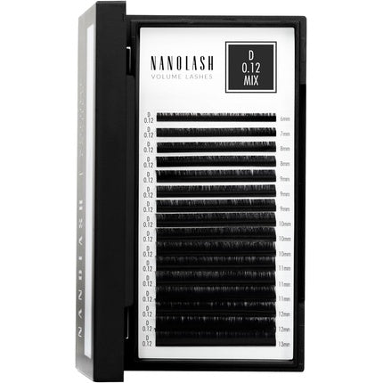 Nanolash Volume Lashes False Lashes for Professional Eyelash Extensions Volume Eyelash Extensions 0.12 D MIX 6-13mm