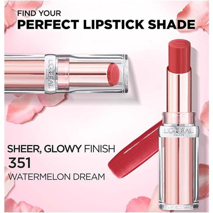 L'Oreal Paris Lipstick Balm-In-Lipstick Keep Lips Hydrated and Smooth Natural-Looking Shiny Finish Glow Paradise 3.8g