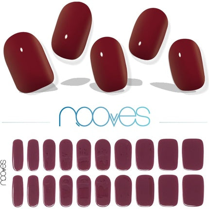 Gel Nail Films Midnight Rain Premium Luxe Solid Red 20 Units