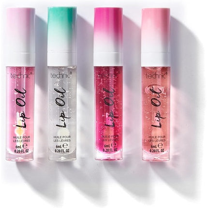 Technic Mint Flavoured Lip Oil Non Sticky Hydrating High-Shine Glossy Finish 10ml