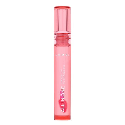 Lamel All in One Lip Tinted Plumping Oil Peachy N.401 Long-lasting Moisturizing Color