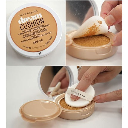 Maybelline Dream Cushion Liquid Foundation 10 21 30 40 48 60 70