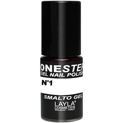 LAYLA COSMETICS One Step Gel Nail Polish 100% White Number 1