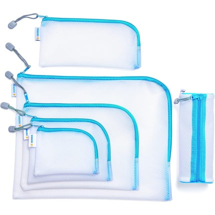 Herma 20003 Zip Cosmetic Bag Transparent 23 x 11 cm
