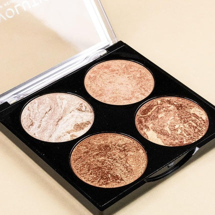 Makeup Revolution Cheek Kit Don't Hold Back Face Bronzing Highlighter Palette 4 Shades 8.8g
