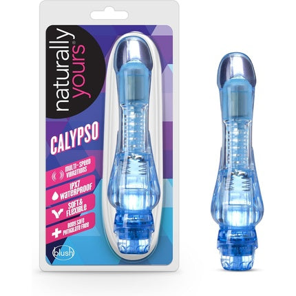 Blush Naturally Yours Vibrator Blue 6.75 Inches