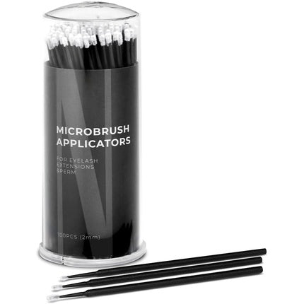 Nanolash Microbrush Micro Applicators For Eyelashes 2mm 100 Pieces