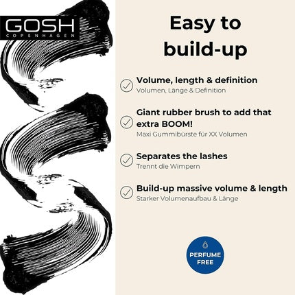 Gosh Boombastick Mascara Volume Xxl - Black, 13ml