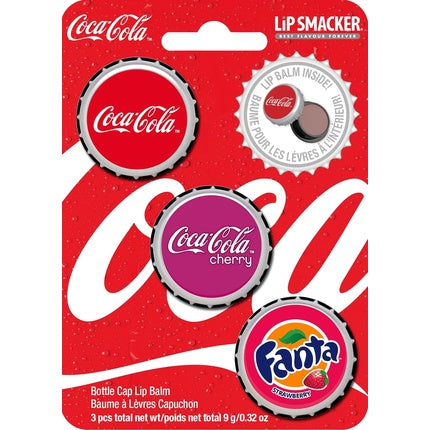 Lip Smacker Coca-Cola Collection Flavored Lip Balms - Classic Coke, Cherry Coke, Fanta Strawberry