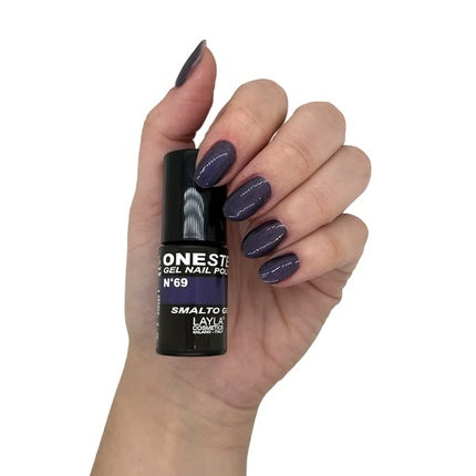 Layla Cosmetics One Step Gel Nail Polish Purple Panic 5ml