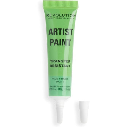 Makeup Revolution London Artist Collection Artist Face and Body Paint Green Jelly Formula Ready To Use 15ml