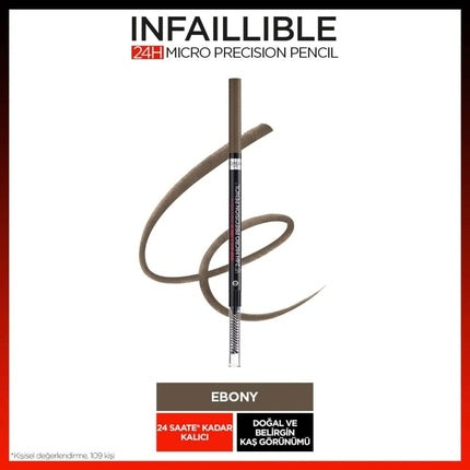 L'Oreal Brow Artist Skinny Definer Eye Pencil 109 Ebony