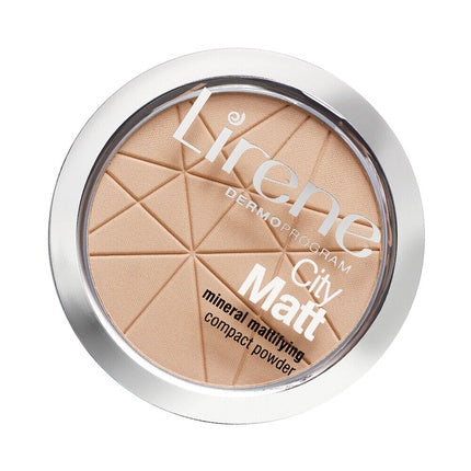 Lirene City Matt Mineral Mattifying Compact Powder - Beige 03, 9g