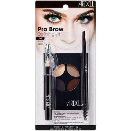 Ardell Brow Defining Kit with Eyebrow Powder, Care Stick, and Eyebrow Brush
