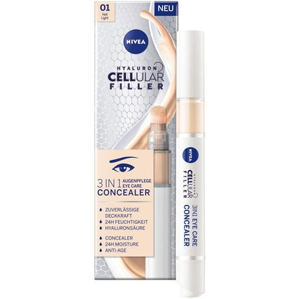 NIVEA Hyaluron Cellular Filler 3IN1 Eye Care Concealer Light 4ml