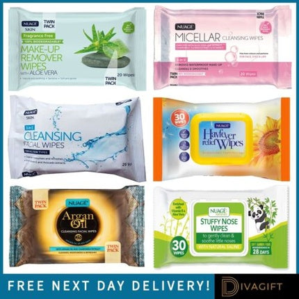 Cleansing Facial Micellar Makeup Remover with Argan Oil Wipes